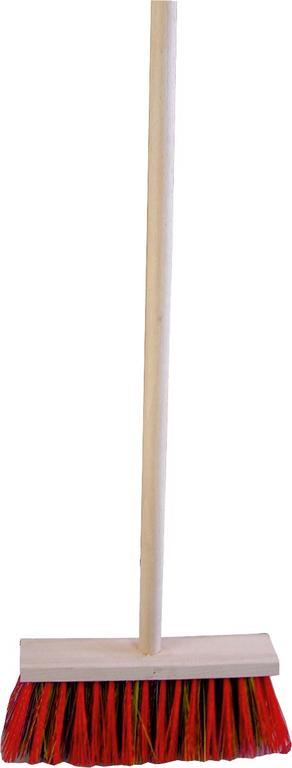 Janegal Metla priemyselná 25 cm s drevenou násadou 120 cm, 1 ks