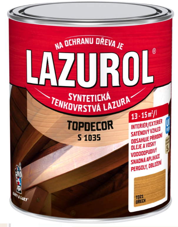 LAZUROL TOPDECOR ORECH 0,75L T021