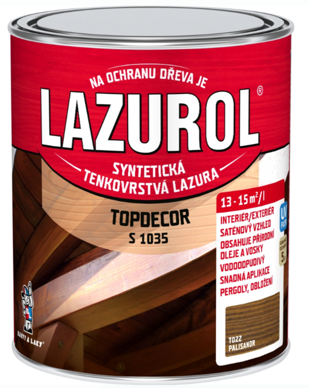 LAZUROL TOPDECOR PALISANDER 0,75L T022