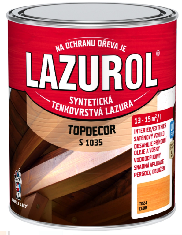 LAZUROL TOPDECOR CEDER 0,75L T024