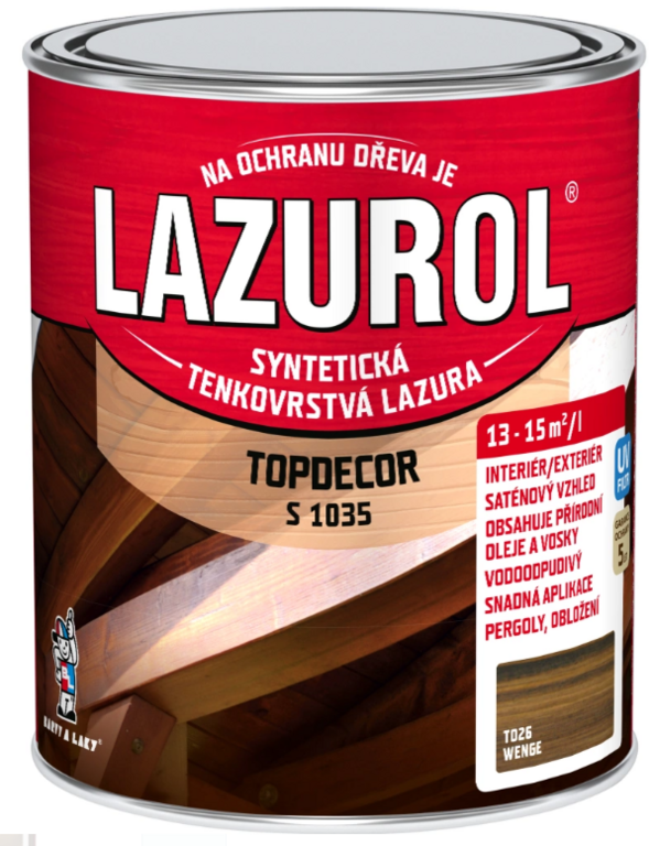 LAZUROL TOPDECOR WENGE 0,75L T026