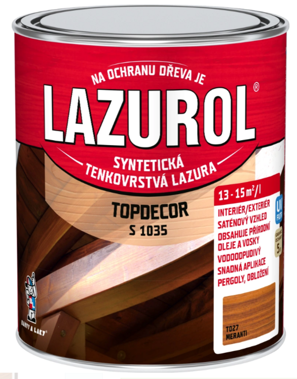 LAZUROL TOPDECOR MERANTI 0,75L T027