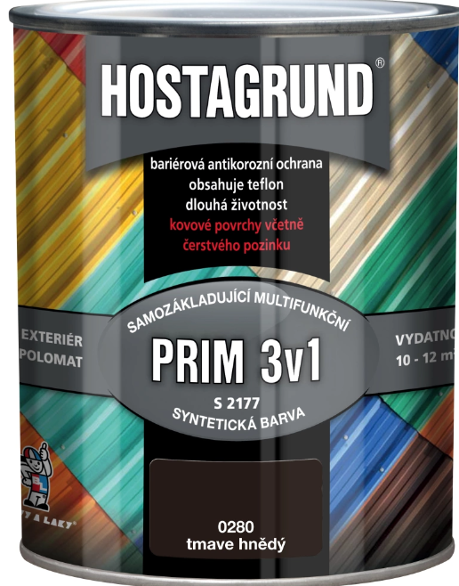 HOSTAGRUND PRIM 3v1 HNEDO TMAVÁ 0280 0,6L