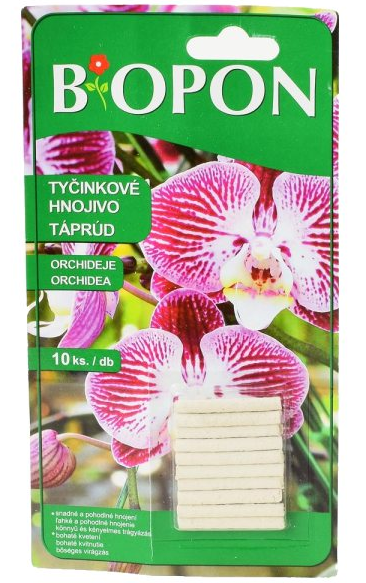 BIOPON HNOJACE TYČINKY ORCHIDEA 10 KS