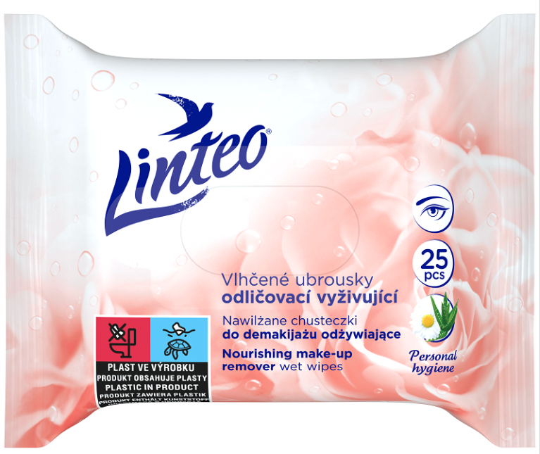 LINTEO VLHČENÉ ODLIČOVACIE UTIERKY 25KS