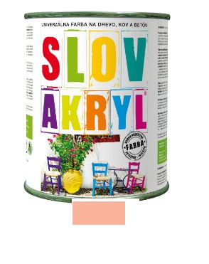 SLOVAKRYL 0810 0,75KG RUŽOVÝ