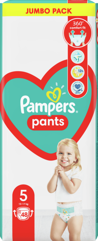 PAMPERS PANTS NOHAVIČKY 5 48KS