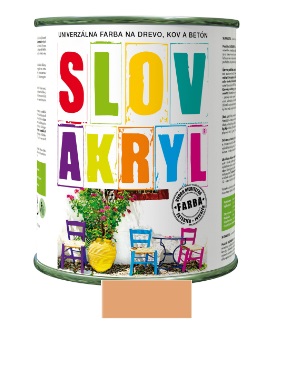 SLOVAKRYL 0210 HNEDÝ PASTEL 0,75 KG