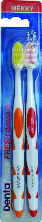 DENTAMAX ZUBNÁ KEFKA DUO FRESH MÄKKÁ 2KS