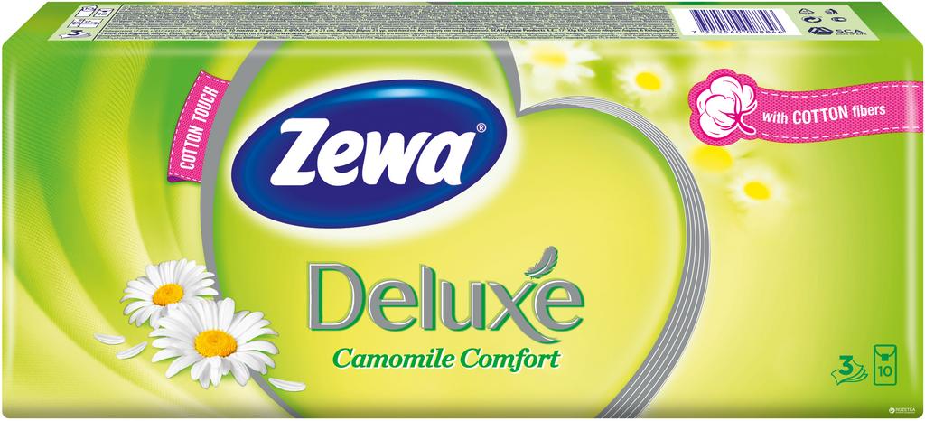 ZEWA HYGIENICKÉ VRECKOVKY DE LUXE 8 X 150 KAMILKA 10 KS