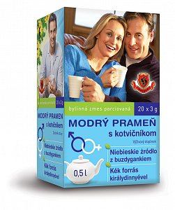 HERBEX ČAJ MODRÝ PRAMEŇ S KOTVIČNÍKOM 20x3G