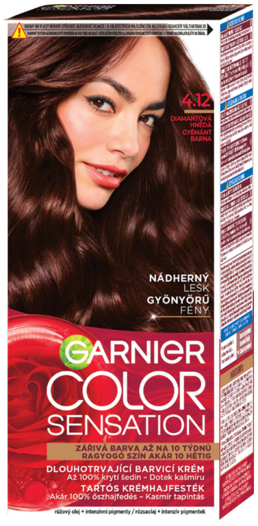 GARNIER COLOR SENSATION 4.12 DIAMANTOVÁ HNEDÁ
