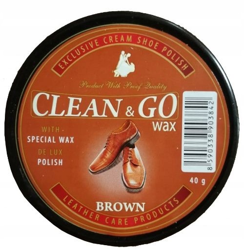 Clean&Go Krém na obuv hnedý, 40 g