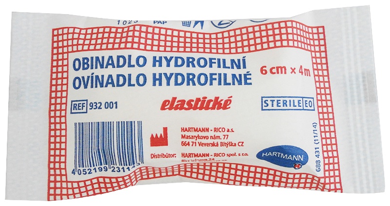OBVÄZ HYDROFILNÉ ELASTICKÝ 6cm x4m