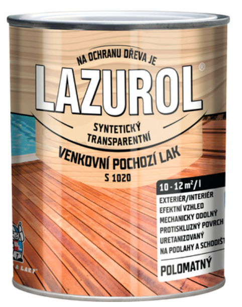 LAZUROL S1020 LAK VONKAJŠÍ PODLAHOVÝ 0,75L