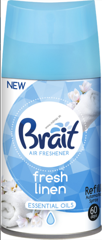 BRAIT AUTOMATICKÝ SPREJ NÁHRADNÁ NÁPLŇ FRESH LINEN 250 ML