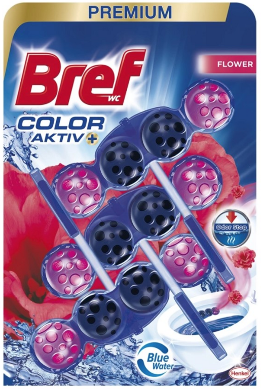 BREF WC POWER AKTIVE BLUE FRESH FLOWER 3KS