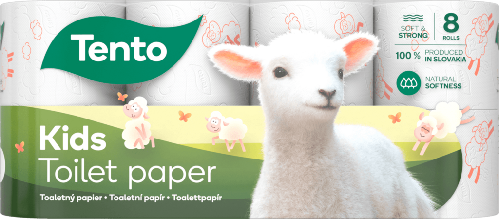 TENTO KIDS TOALETNÝ PAPIER 8 KS