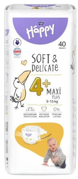 BELLA HAPPY SOFT & DELICATE 4+ 9-15KG 40KS