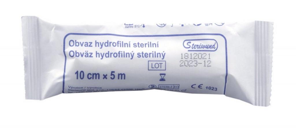 OBVÄZ STERILNÝ 10 CM X 5 M
