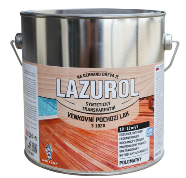 LAZUROL VONKAJŠÍ PODLAHOVÝ LAK S 1020 2,5L