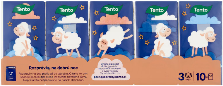 TENTO HYGIENICKÉ VRECKOVKY KIDS 10 CM x 10 CM