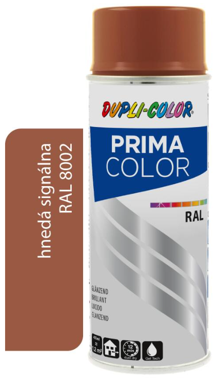 DUPLI COLOR PRIMA SPRAY RAL 8002 HNEDÁ SIGNÁLNA 400ML LESK