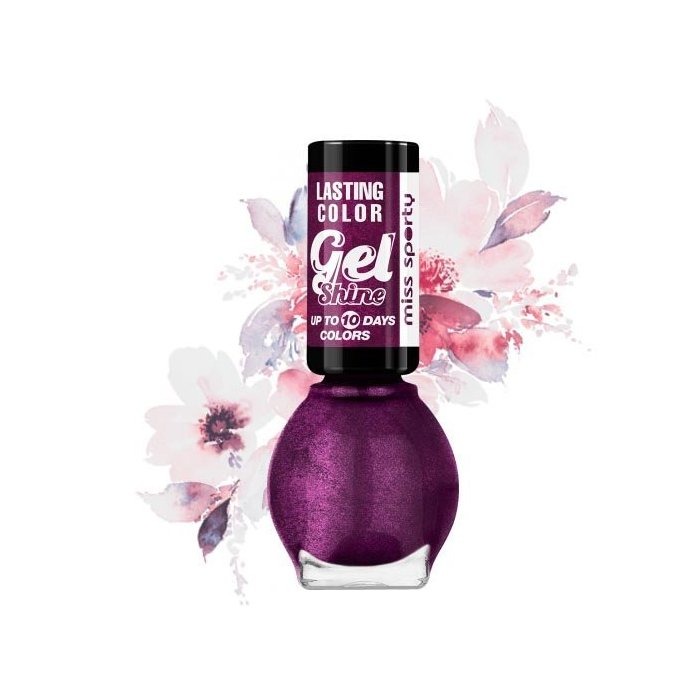 Miss Sporty Lasting Color Gel Shine lak na nechty 7207, slivkový