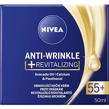 NIVEA KRÉM PROTI VRÁSKAM 55+ NOČNÝ OBNOVUJÚCI 50 ML