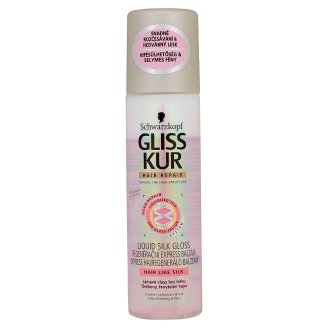 GLISS KUR EXPRESS LIQUID SILK GLOSS BALZAM NA LÁMAVÉ VLASY BEZ LESKU 200 ML