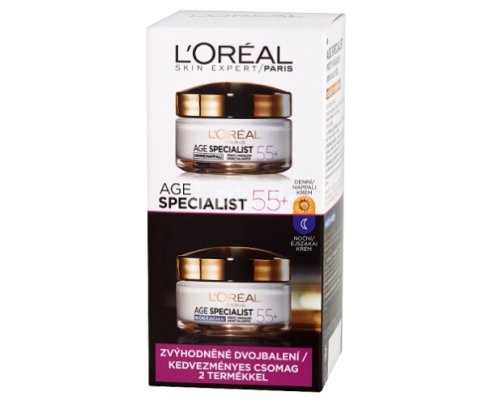 LOREAL KRÉM AGE 50 ML 55+ DENNÝ + NOČNÝ 2 X 50 ML