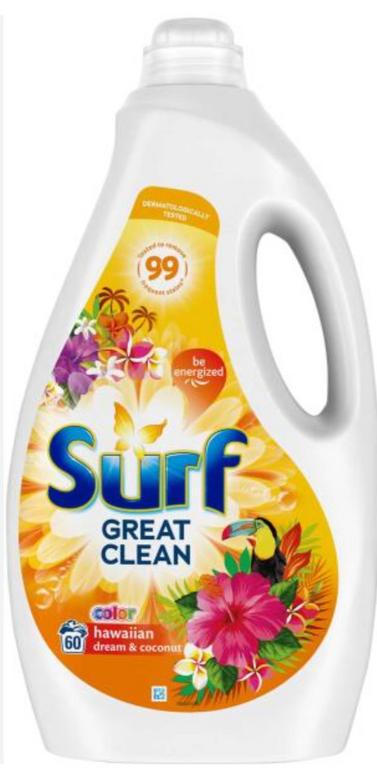 SURF GÉL NA PRANIE COLOR HAWAI 60 PD