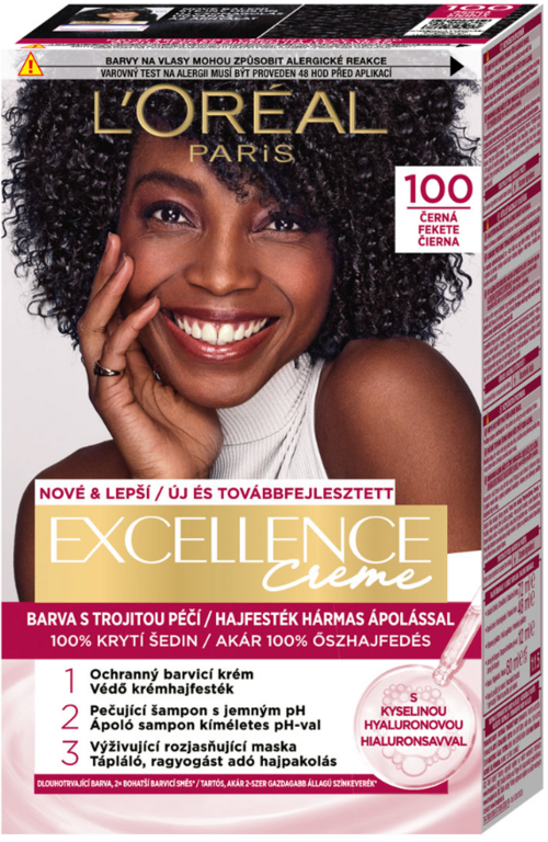 LOREAL EXCELLENCE FARBA NA VLASY 100 ČIERNA 1 KS