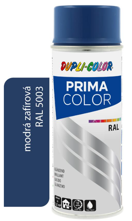 DUPLI COLOR PRIMA SPRAY RAL 5003 MODRÁ ZAFÍROVÁ 400ML LESK