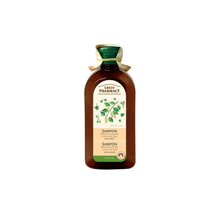 GREEN PHARMACY ŠAMPÓN BREZA A RICÍNOVÝ OLEJ 350 ML