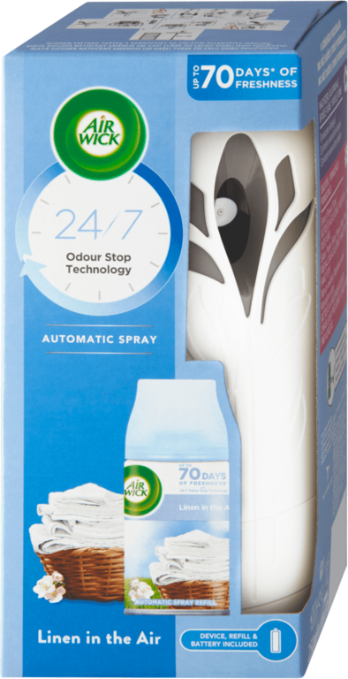 AIR WICK FRESH MATIC STROJČEK PRÁDLO VO VÁNKU 250 ML