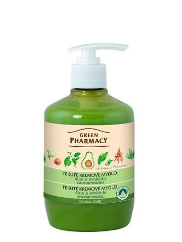 Green Pharmacy Tekuté krémové mydlo Aloe a avokádo, 460 ml
