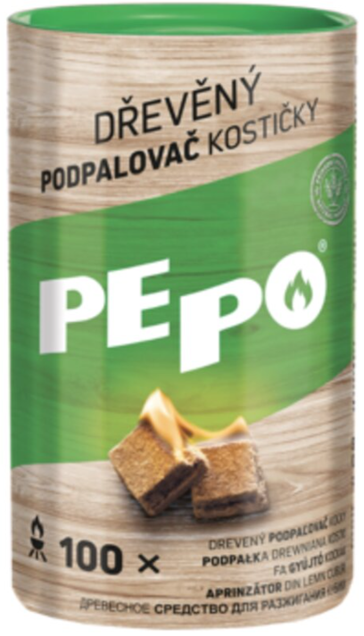 PEPO DREVENÝ PODPAĽOVAČ KOCKY 100 KS