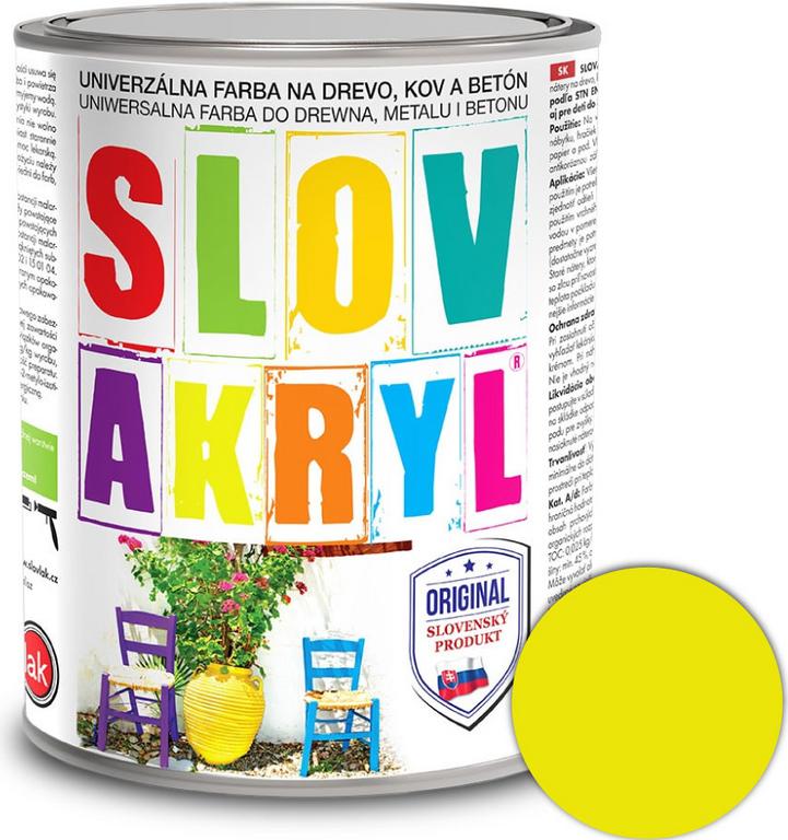 SLOVAKRYL 0611 0.75KG ŽLTOZELENÝ