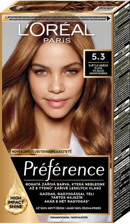 LOREAL PREFERENCE 5.3 VIRGINIE SVETLO HNEDÁ ZLATÁ