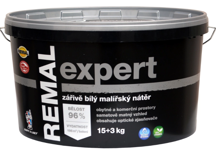 REMAL EXPERT ŽIARIVO BIELA MALIARSKA FARBA 15+3KG