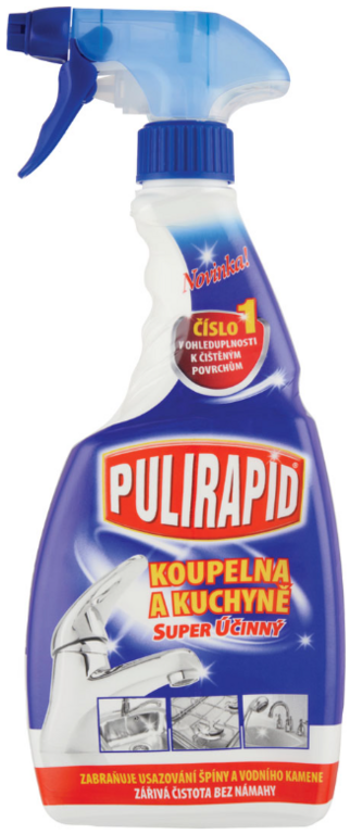 PULIRAPID KÚPEĽŇA, KUCHYŇA ROZPRAŠOVAČ MODRÝ 500ML