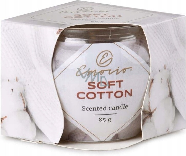 Emocio Vonná sviečka v skle Soft Cotton, 85 g
