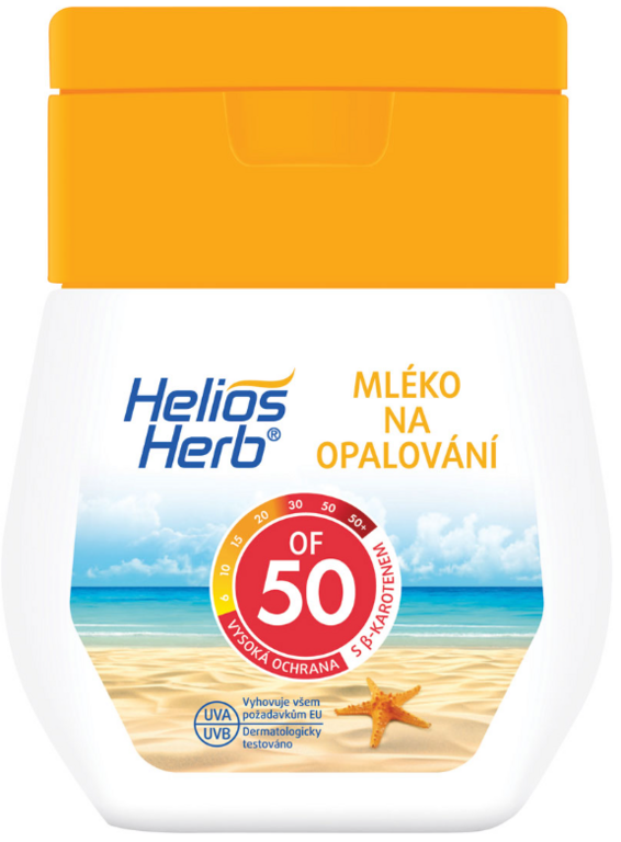 HELIOS HERB MLIEKO NA OPAĽOVANIE OF50 50ML