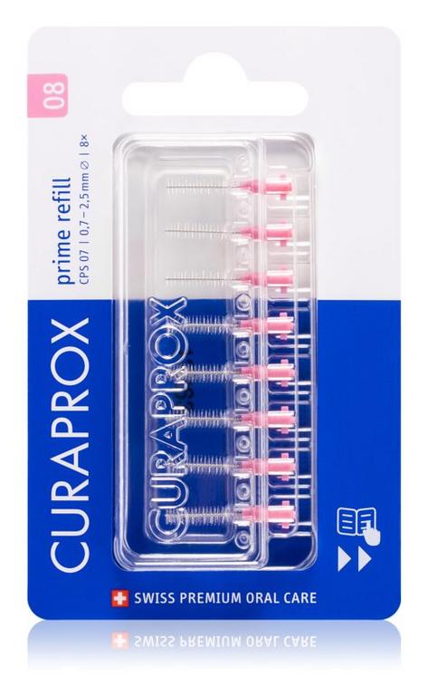 Curaprox CPS 08 Prime Refill medzizubné kefky, 8 ks náhrada