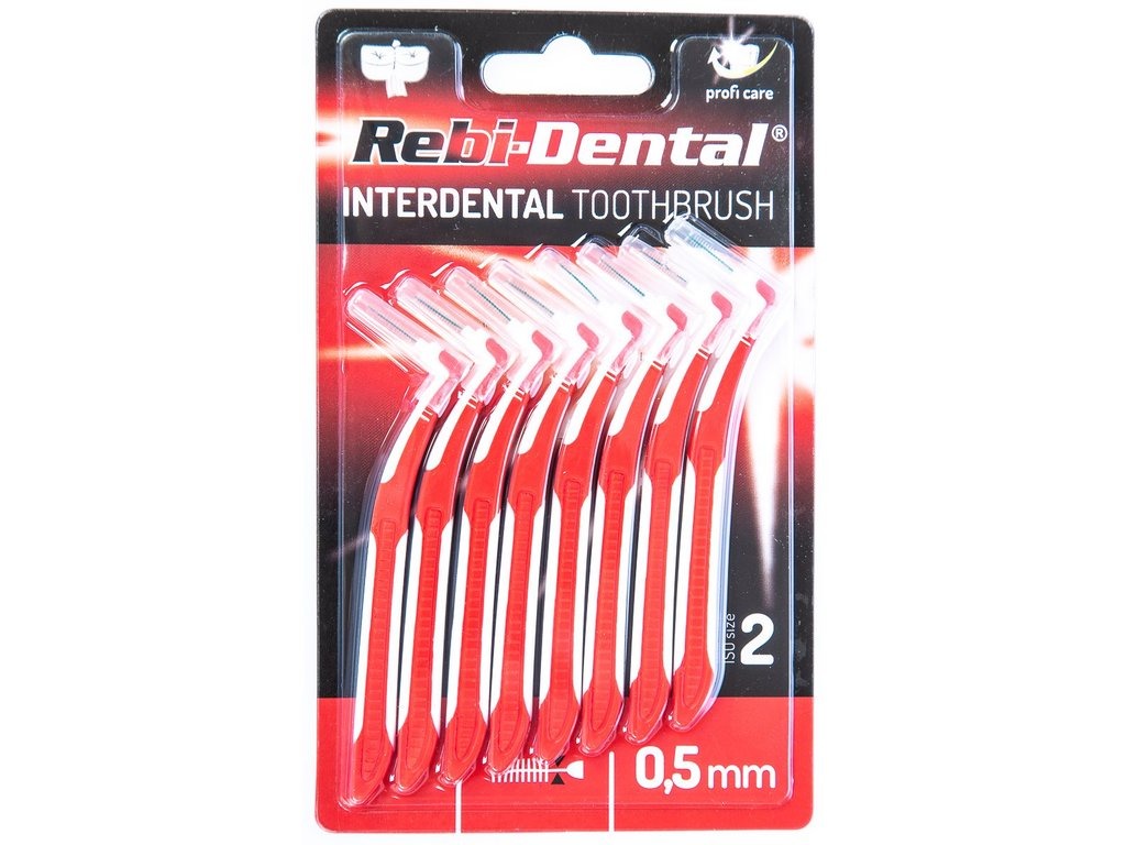 Rebi-Dental Medzizubné kefky 0,5 mm, 8 ks