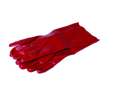 RUKAVICE PRACOVNÉ REDSTART CELOMÁČANÉ V PVC 10" 35 CM