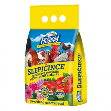 HOŠTICKÉ HNOJIVO - SLEPAČINCE 2,5 KG