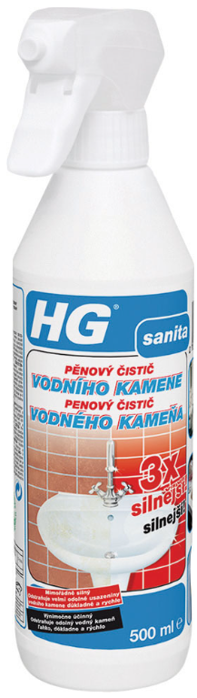 HG PENOVÝ ČISTIČ VODNÉHO KAMEŇA 3X SILNEJŠÍ 500ML