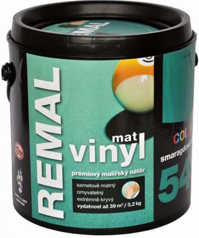 REMAL VINYL COLOR MAT SMARAGDOVO ZELENÁ 3,2KG